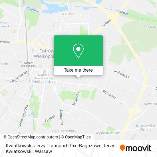 Карта Kwiatkowski Jerzy Transport-Taxi-Bagażowe Jerzy Kwiatkowski