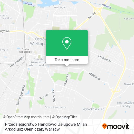 Przedsiębiorstwo Handlowo Usługowe Milan Arkadiusz Olejniczak map