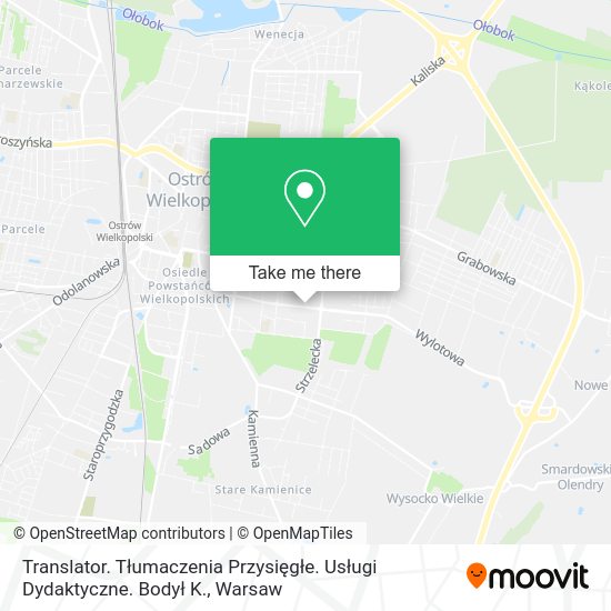 Translator. Tłumaczenia Przysięgłe. Usługi Dydaktyczne. Bodył K. map