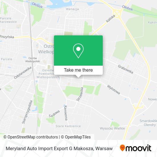 Meryland Auto Import Export G Makosza map