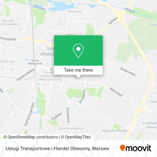 Карта Uslugi Transportowe i Handel Obwozny