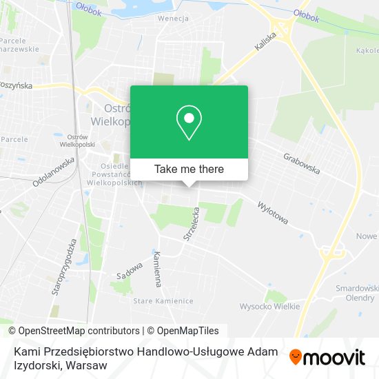 Kami Przedsiębiorstwo Handlowo-Usługowe Adam Izydorski map