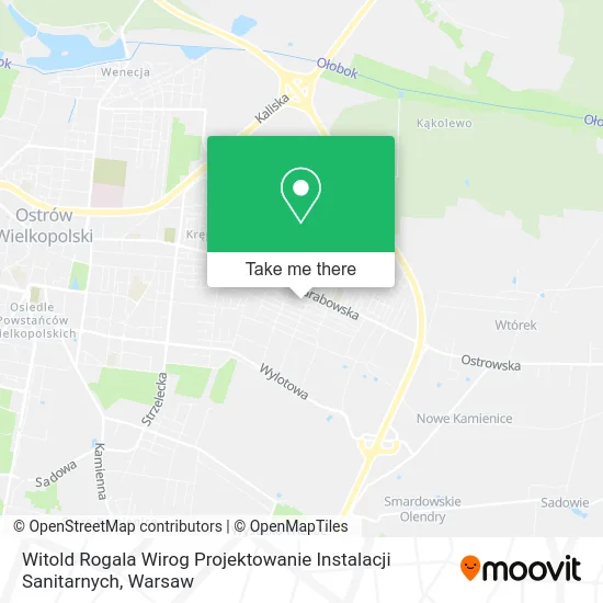 Карта Witold Rogala Wirog Projektowanie Instalacji Sanitarnych