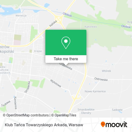 Klub Tańca Towarzyskiego Arkada map