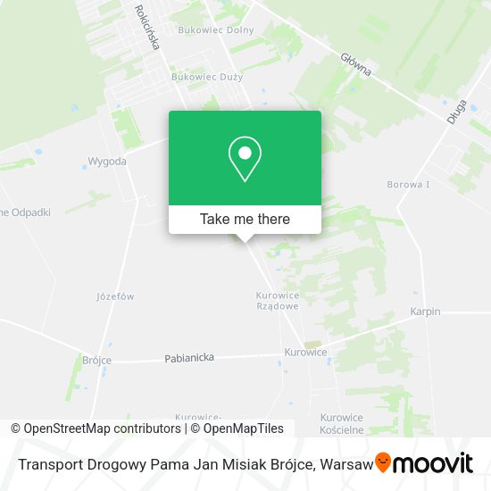 Transport Drogowy Pama Jan Misiak Brójce map