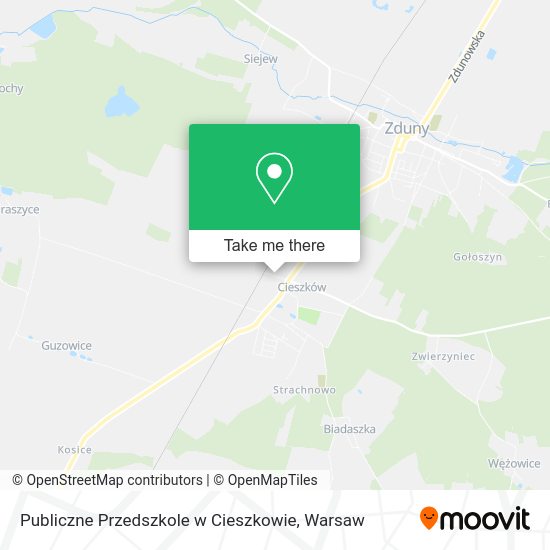 Publiczne Przedszkole w Cieszkowie map