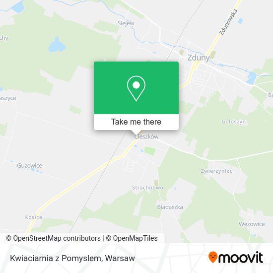 Kwiaciarnia z Pomyslem map