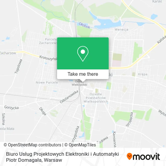 Карта Biuro Usług Projektowych Elektroniki i Automatyki Piotr Domagała