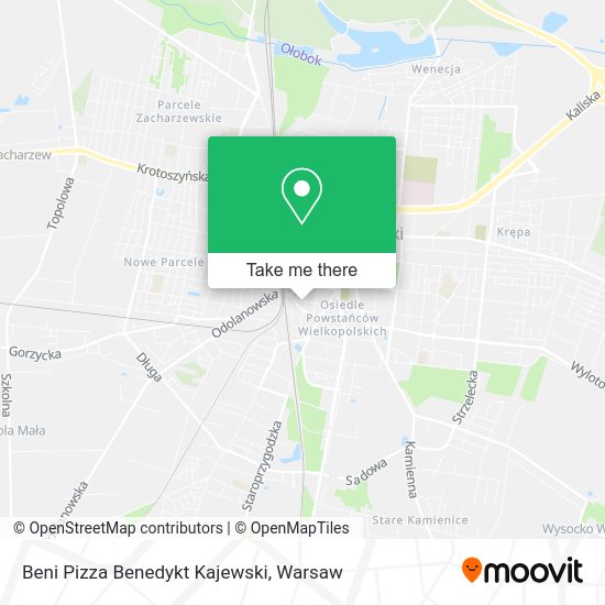 Beni Pizza Benedykt Kajewski map