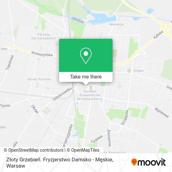 Złoty Grzebień. Fryzjerstwo Damsko - Męskie map