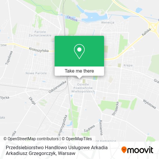 Przedsiebiorstwo Handlowo Uslugowe Arkadia Arkadiusz Grzegorczyk map