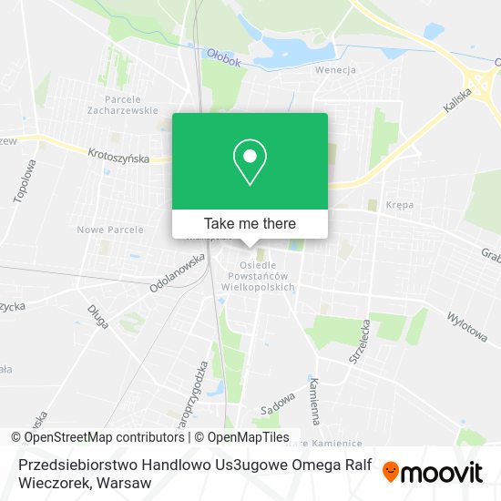 Przedsiebiorstwo Handlowo Us3ugowe Omega Ralf Wieczorek map