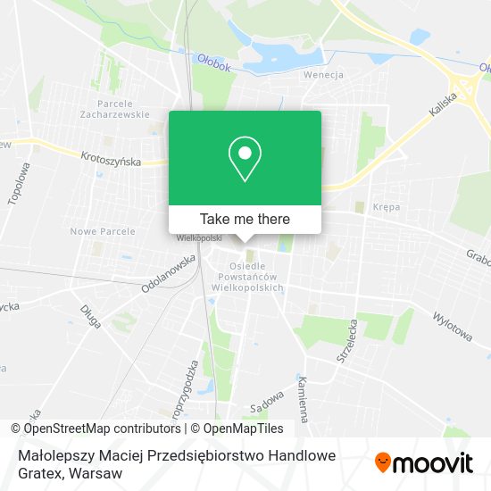 Małolepszy Maciej Przedsiębiorstwo Handlowe Gratex map