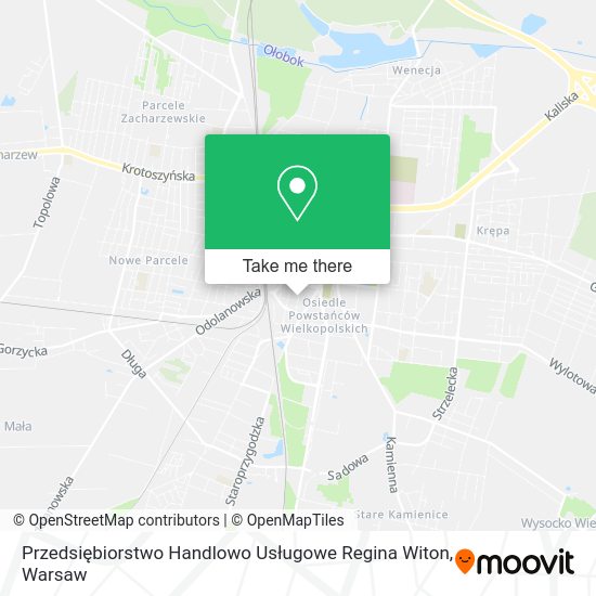 Przedsiębiorstwo Handlowo Usługowe Regina Witon map