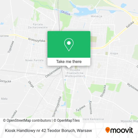 Карта Kiosk Handlowy nr 42 Teodor Boruch