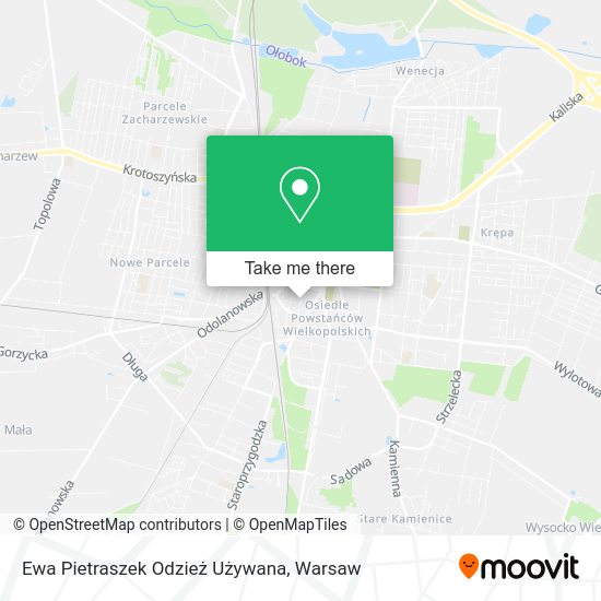 Ewa Pietraszek Odzież Używana map