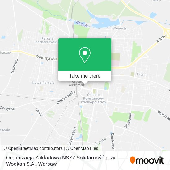 Organizacja Zakładowa NSZZ Solidarność przy Wodkan S.A. map