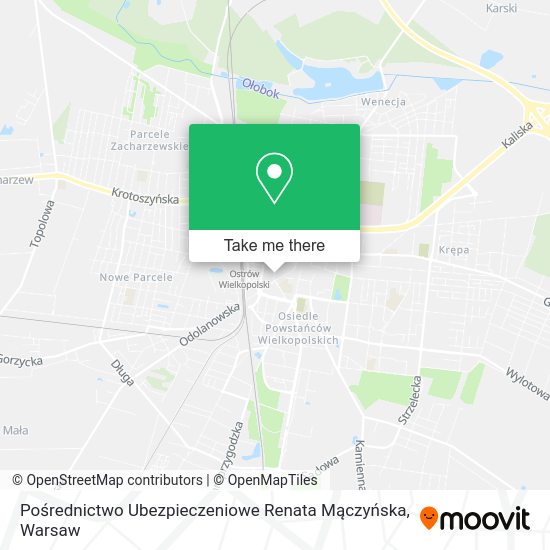 Pośrednictwo Ubezpieczeniowe Renata Mączyńska map