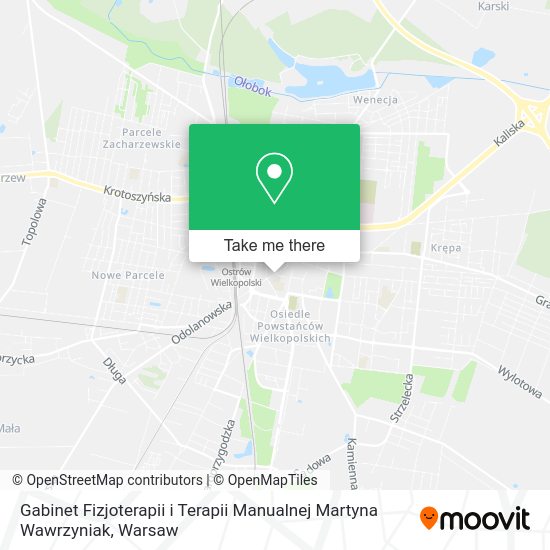 Gabinet Fizjoterapii i Terapii Manualnej Martyna Wawrzyniak map