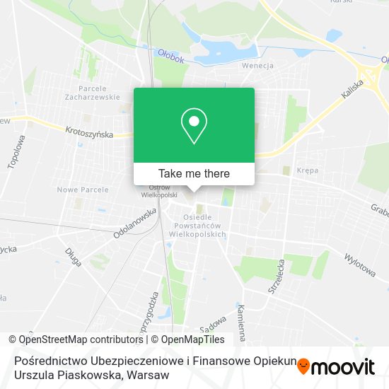 Pośrednictwo Ubezpieczeniowe i Finansowe Opiekun Urszula Piaskowska map