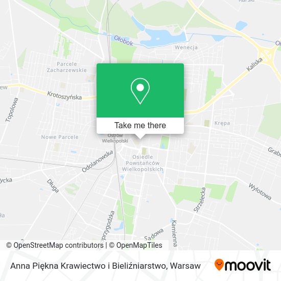 Anna Piękna Krawiectwo i Bieliźniarstwo map