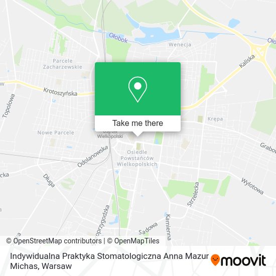 Indywidualna Praktyka Stomatologiczna Anna Mazur Michas map