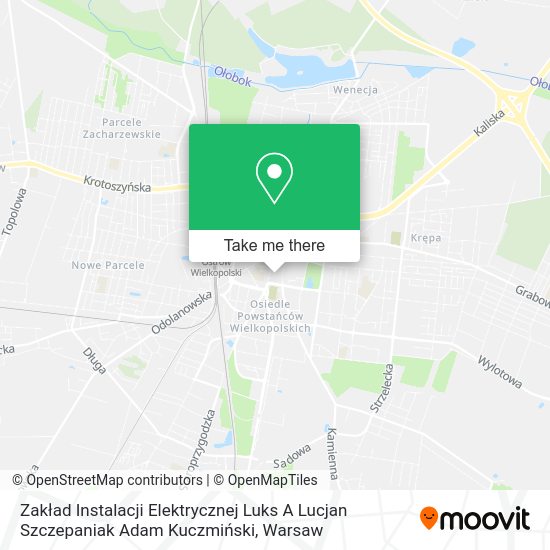 Zakład Instalacji Elektrycznej Luks A Lucjan Szczepaniak Adam Kuczmiński map