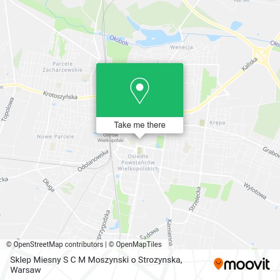 Sklep Miesny S C M Moszynski o Strozynska map