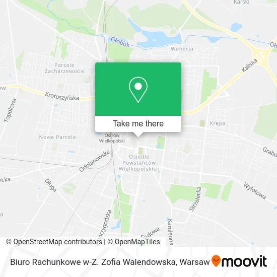 Карта Biuro Rachunkowe w-Z. Zofia Walendowska