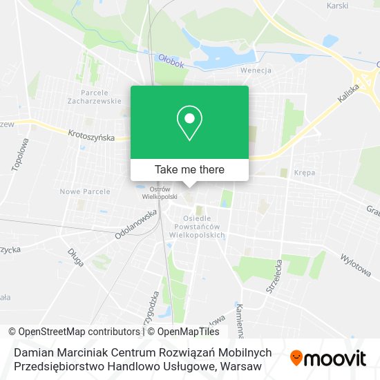 Damian Marciniak Centrum Rozwiązań Mobilnych Przedsiębiorstwo Handlowo Usługowe map