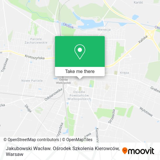 Jakubowski Wacław. Ośrodek Szkolenia Kierowców map