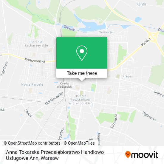 Anna Tokarska Przedsiębiorstwo Handlowo Usługowe Ann map