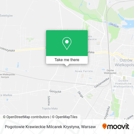 Pogotowie Krawieckie Milcarek Krystyna map