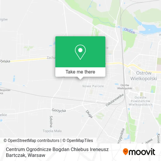 Карта Centrum Ogrodnicze Bogdan Chlebus Ireneusz Bartczak