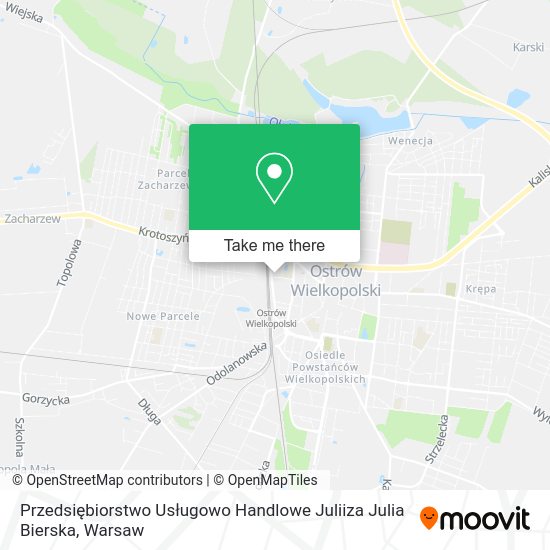 Przedsiębiorstwo Usługowo Handlowe Juliiza Julia Bierska map