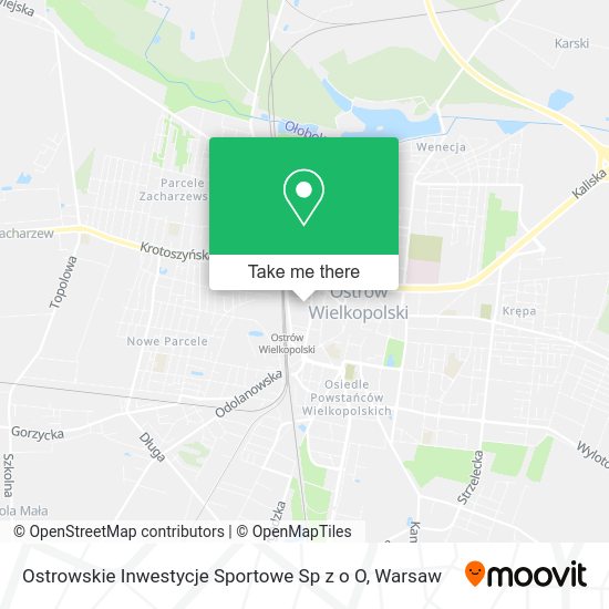 Ostrowskie Inwestycje Sportowe Sp z o O map