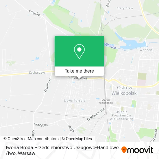 Карта Iwona Broda Przedsiębiorstwo Usługowo-Handlowe /Iwo