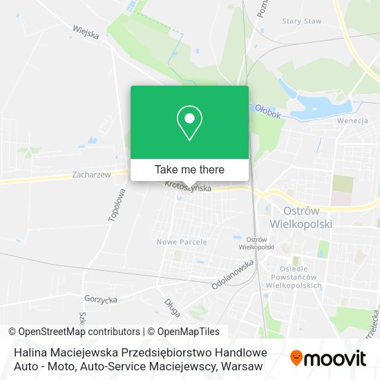 Карта Halina Maciejewska Przedsiębiorstwo Handlowe Auto - Moto, Auto-Service Maciejewscy