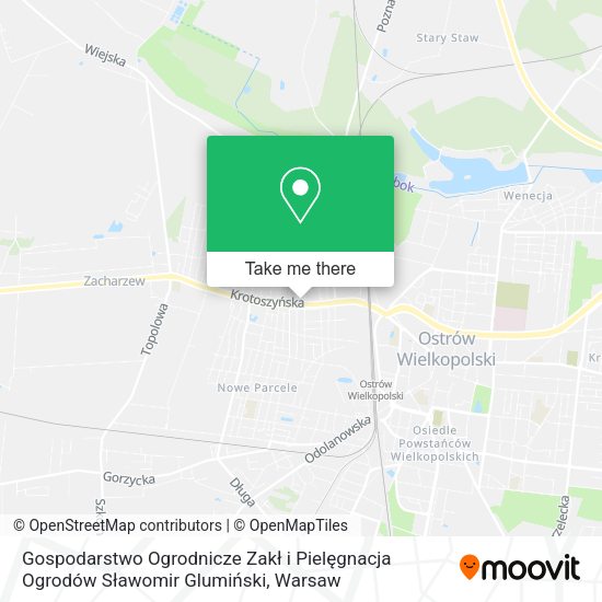 Gospodarstwo Ogrodnicze Zakł i Pielęgnacja Ogrodów Sławomir Glumiński map