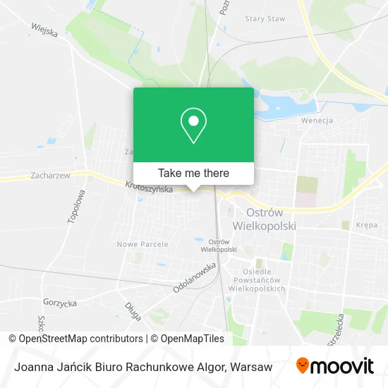Карта Joanna Jańcik Biuro Rachunkowe Algor