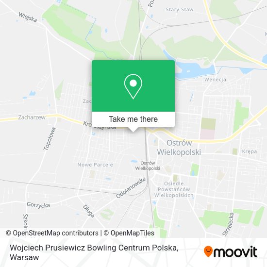 Wojciech Prusiewicz Bowling Centrum Polska map