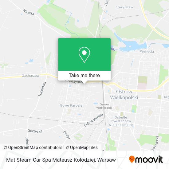 Mat Steam Car Spa Mateusz Kolodziej map