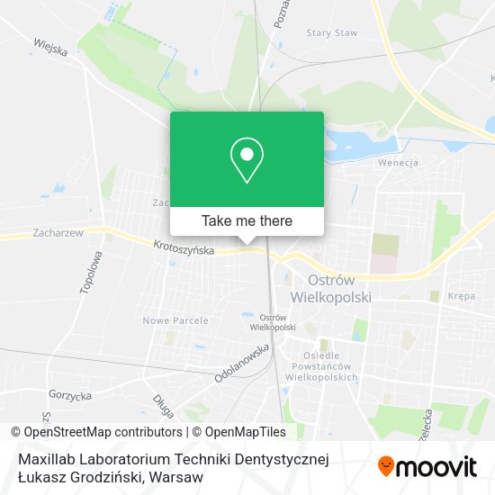 Карта Maxillab Laboratorium Techniki Dentystycznej Łukasz Grodziński