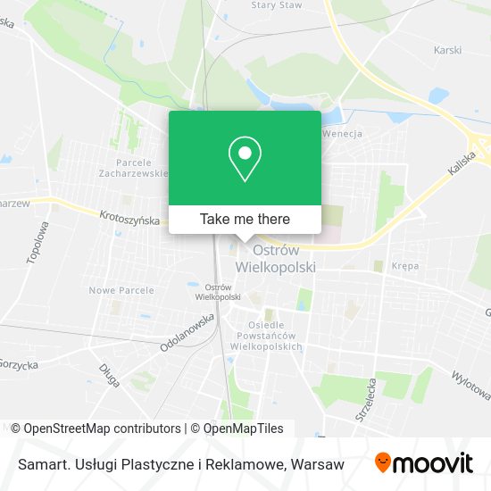 Samart. Usługi Plastyczne i Reklamowe map