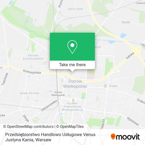 Przedsiębiorstwo Handlowo Usługowe Venus Justyna Kania map