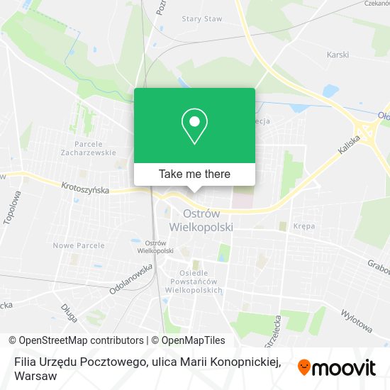 Filia Urzędu Pocztowego, ulica Marii Konopnickiej map