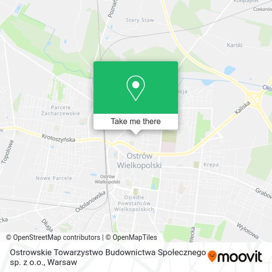 Ostrowskie Towarzystwo Budownictwa Społecznego sp. z o.o. map