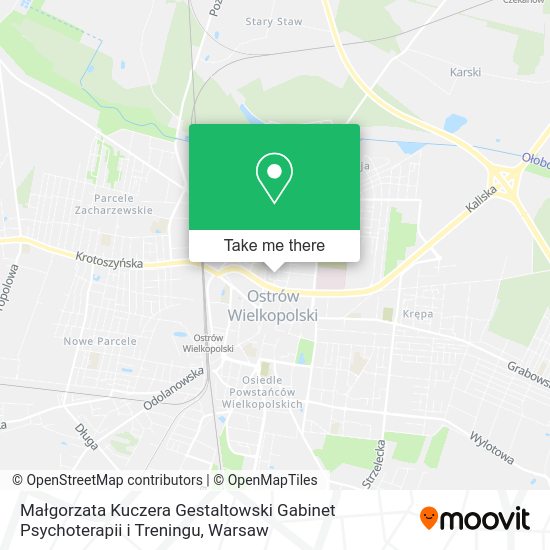 Małgorzata Kuczera Gestaltowski Gabinet Psychoterapii i Treningu map