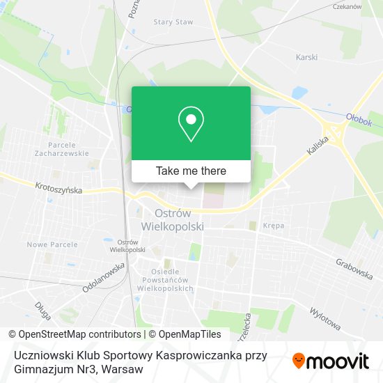 Uczniowski Klub Sportowy Kasprowiczanka przy Gimnazjum Nr3 map