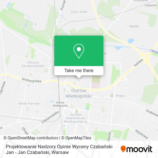 Projektowanie Nadzory Opinie Wyceny Czabański Jan - Jan Czabański map